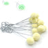 100 Packs Wool Daubers Ball Brush Leather Dye Tool with Metal Handle for DIY Crafts Projects...