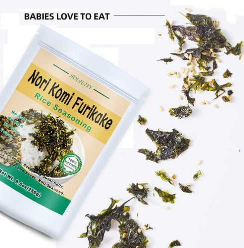 Nori Komi Furikake Rice Seasoning, 8.8oz(250g), Perfect for Rice Seasoning, Soups and Sushi Rolls...