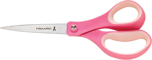 Fiskars 8 Inch Breast Cancer Awareness Scissors...