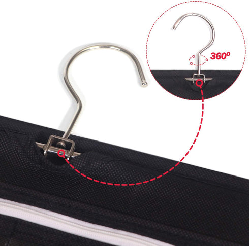 DIOMMELL Hanging Jewelry Organizer 47 Pockets with Zipper for Earrings Necklace Bracelet Ring Accessory Display Storage Bag Travel Holder Box...