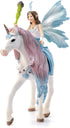 Schleich Bayala Fairy Eyela with Princess Unicorn Playset - Sparkling Flying Princess Doll with Unicorn and Magic Wand, Birthday Gift for Girls an...