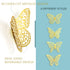 3D Gold Butterfly Wall Decor 3 Sizes 4 Styles Butterfly Party Decorations Cake Decorations Removable Stickers Wall Decor Room Mural Metallic Kids ...
