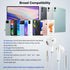 3.5mm Headphones Wired Earbuds for Chromebook Laptop,in-Ear Headset Earphones with HD Mic,Clear Call,Volume Control for Nintendo Switch,MP4/MP3,Sa...