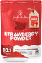 Jungle Powders Strawberry Powder 3.5 Ounce Bag Freeze Dried Strawberry Powder Dehydrated Strawberries Flavoring Additive Free Extract For Baking D...