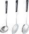 3-Piece,Stainless Steel Serving spoons set with Slotted Spoon, Serving Spoon and Perforated Spoon, soup ladle,kitchen cooking serving utensils set...