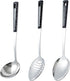3-Piece,Stainless Steel Serving spoons set with Slotted Spoon, Serving Spoon and Perforated Spoon, soup ladle,kitchen cooking serving utensils set...