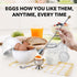 Egg Cooker for Microwave - 4 Egg Capacity Microwave Egg Cooker for Hard Boiled Eggs | Food-Grade Soft, Medium and Hard Boiled Egg Cooker | Easy to...