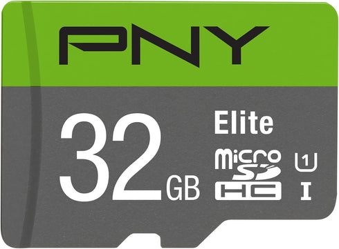 PNY 32GB Elite Class 10 U1 microSDHC Flash Memory Card - 100MB/s read, Class 10, U1, Full HD, UHS-I, micro SD...