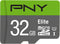 PNY 32GB Elite Class 10 U1 microSDHC Flash Memory Card - 100MB/s read, Class 10, U1, Full HD, UHS-I, micro SD...
