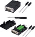 SinLoon VGA DB15 Solderless Connector 3+9 D-SUB 15 Pin VGA 3 Row Breakout Board Adaptor with Case+Screwdriver(2-Pack Male)...