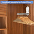 Stainless Steel Clothes Hanger Storage Rack,Wall Mounted Clothes Hanger Organizer, Clothes Bar-Hanger Holder Hooks, Laundry Room Coat Hanger,Space...