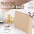 Silicone Makeup Bag with Metal Zipper: Luxurious Makeup Bags for Women, Ultimate Makeup Brush Holder & Travel Cosmetic Toiletry Bag Organizer Free...