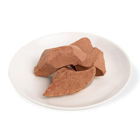 HITT Edible Clay Chunks - «Red Heart» for Eating Zero Additives ASMR Food for Pica Cravings, Handpicked Edible Dirt 200gr...