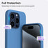 ORNARTO Compatible with iPhone 15 Pro Max Case 6.7", Slim Liquid Silicone 3 Layers Soft Gel Rubber Shockproof Protective Phone Case with Anti-Scra...