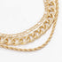 3Pcs Punk Cuban Link Chain Choker Necklace Twist Rope Necklace Chunky Figaro Chain Prom Party Festival Jewelry for Women and Girls...