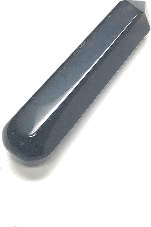 60MM All Natural Gemstone Crystal 2"+ Wand and Velvet Pouch (Smoky Quartz)...