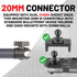 Bulletpoint Carbon Fiber + Kevlar Mounting Arm - 10cm Arm Compatible with iPhone and Android Smartphones - Fits 20mm Attachment Ball...