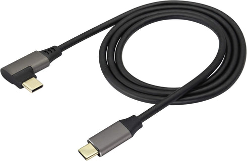 Right Angle Type C 3.1 Extension Cable 4K@60Hz 90 DegreeType C 3.1 USB Male to Male Connector Cable Supports Charging,Data,Audio,Video Cable,Compa...