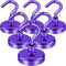 LOVIMAG Cruise Must Haves, 80Lb Magnet Hooks, Cruise Magnets for Door, Purple Cruise Door Magnets, Magnetic Hooks for Hanging-6Pack...