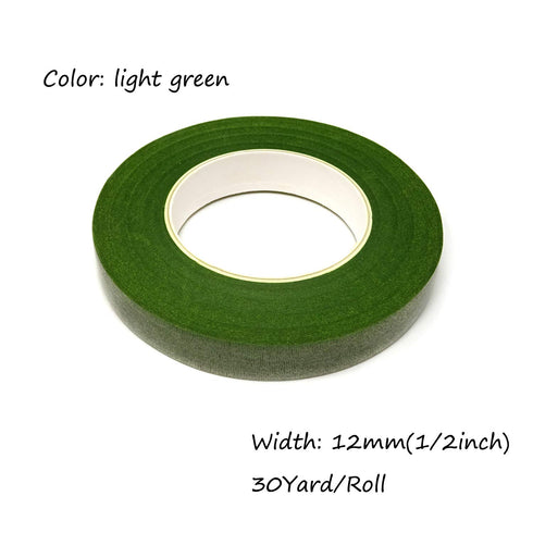 Honbay 4 Rolls 1/2" Wide 30Yard/Roll Floral Tapes for Bouquet Stem Wrap Florist Craft Projects (Light Green)...