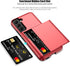 Nvollnoe for Samsung S22 Case with Card Holder 5G 6.1 inch Slim Dual Layer Heavy Duty Protective Galaxy S22 Case Hidden Card Slot Wallet Case for ...
