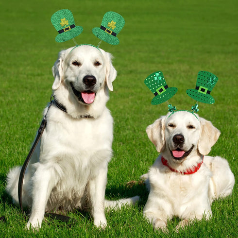 9PCS St Patricks Day Headband,St.Patrick'S Day Green Shamrock Clover Headband for Women Girls Hair Accessories Headwear...