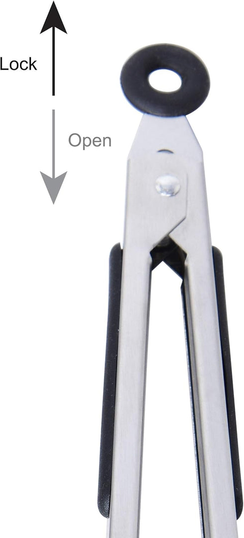 Farberware Classic Mini Nylon Tipped Tongs, Set Of 2, Black...