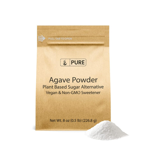 Pure Original Ingredients Agave Powder (8 oz) Vegan Sweetener, Easily Added to Drinks & Recipes...