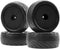4Pack ShareGoo RC 85mm/3.34" Rubber Tires Front Rear Tyres 12mm Hex Wheel Compatible with Redcat HPI HSP Kyosho 1/10 RC Off-Road Car Buggy (Black)...