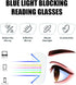 3 Pack Oversize Square Design Reading Glasses for Women, Blue Light Blocking Reader (Black&Leopard&Transparent, 2.75)...