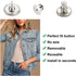6PCS Perfect Fit Instant Button, Instant Buttons, Jean Replacement Buttons Removable Button No Sew Buttons to Extend or Reduce an Inch to Any Pant...