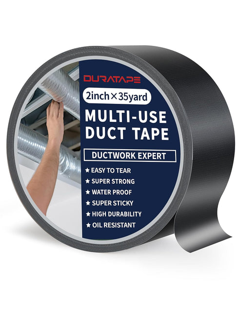 Duct Tape Heavy Duty 2in/105ft/35yd Water Resistant, Tear by Hand with No Residue Strong Adhesive Duct Tape for General Repairs and Professional U...
