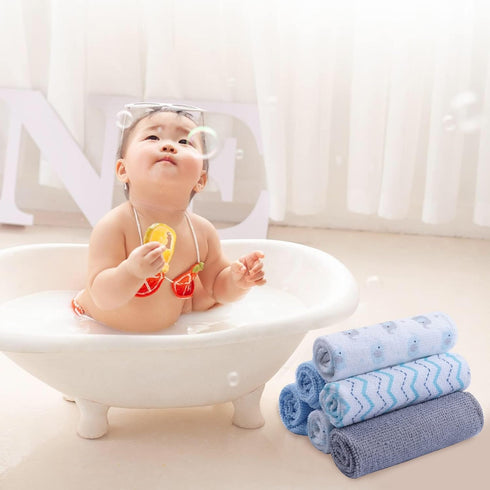 Softan Baby Washcloths, 24Pack Baby Wash Cloths Extra Soft & Ultra Absorbent, Baby Towels and Washcloths Face Towels for Unisex Boys Girls Body, W...