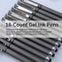 0.7mm Black Ink Gel Ink Rollerball Pens 2 in 1 Medium Point Pens with Stylus Work Pen Smooth Writing for Office Black gel pen (Dark Grey-18pack).....