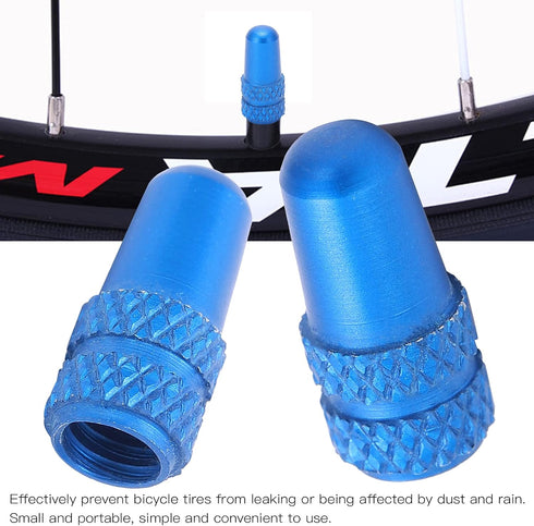 RiToEasysports 2Pcs Bike Valve ,Aluminium Alloy Valve Stem Bike Accessories for Mountain Bike,Road Bike (Light Blue) and Spare Parts...