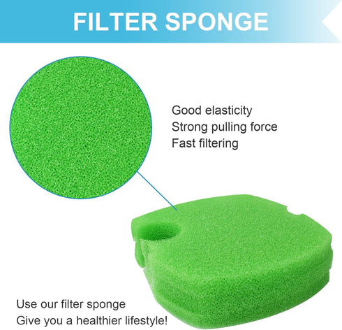 Aquarium Canister Filter Pads Sponges (9 pcs) Replacement for SUNSUN HW-304B/404B/704B/3000 CF500 Filter Pads Bio Sponges...