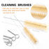 4PCS Plastic Graduated Cylinders, 10ml 25ml 50ml 100ml Measuring Cylinders Set with 4PCS Pipettes,1PCS Plastic Funnel and 2PCS Brush,for School an...