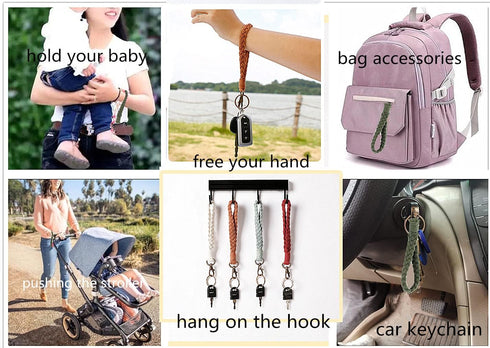 Sither Handmade Keychain Bracelet Boho Keyring Wristlet Macrame Key Lanyard Car Keychain Holder for Women's Gift...