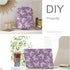 Purple Butterfly Floral Wallpaper Peel and Stick Violet Flower Wallpaper Removable Temporary DIY Contact Paper for Cabinet Drawer Bedroom Girls Ro...