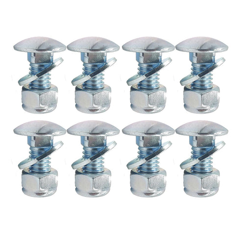 (5/16-18) 5/8""Set of 8, 784-5581A 784-5581 SnowBlowers Carriage Bolts & Nuts Kits Fits MTD 790-00117-0637 790-00120-0637 784-5581A-0637 Shave Pla...