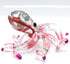 Octopus Miniature Figurines Animals Hand Blown Color Glass Art Collectible Gift Decorate 3.5" (Pink Green)...