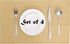 Randall Waffle Stripe Placemats 4pcs Set Heat Insulated Resistant Spot Clean Machine Washable, Soft and Durable for Kitchen Dining Office Farmhous...
