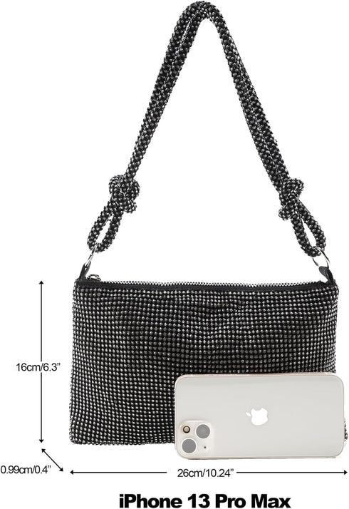 Women's Evening Bag Rhinestone Clutch Purses for Lady Party Tote Bag Prom Wedding Handbag...