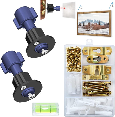 Picture Hanging Kit- Picture Keyhole Fastener mark Locations Tool & Picture Hanging Hardware Screws, 138 Pack of Frame Hanging kit for Wall Mounti...