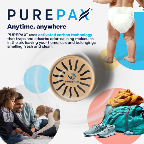 PUREPAX Odor Eliminator Premium Activated Carbon Charcoal - Extra Long Lasting Strong Odor Eliminator for Home, Car, Pet, Gym, Smoke, Bathroom, an...