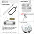 Case for AirPods Pro & Pro 2 Case Cover Secure Lock Automatic Snap Switch Clip Cleaner Kit Lanyard Women Stylish Leaf Full Body Hard Shell Front L...