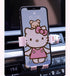 Kawaii Kitty Pink Air Vent Car Mount, Hands Free Cell Phone Holder for Car, Cute Kitty car Accessories, Clamp Cradle, Compatible with All iPhone A...