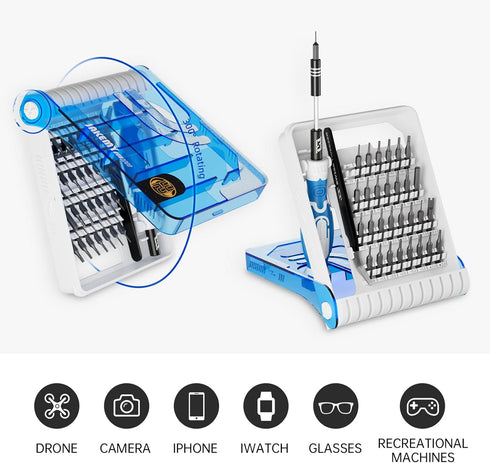 Precision Screwdriver Set, JAKEMY 33 in 1 Professional Electronics Repair Tool Kit with 30 Bits Magnetic Driver Kit Small Laptop Screwdriver Kit f...