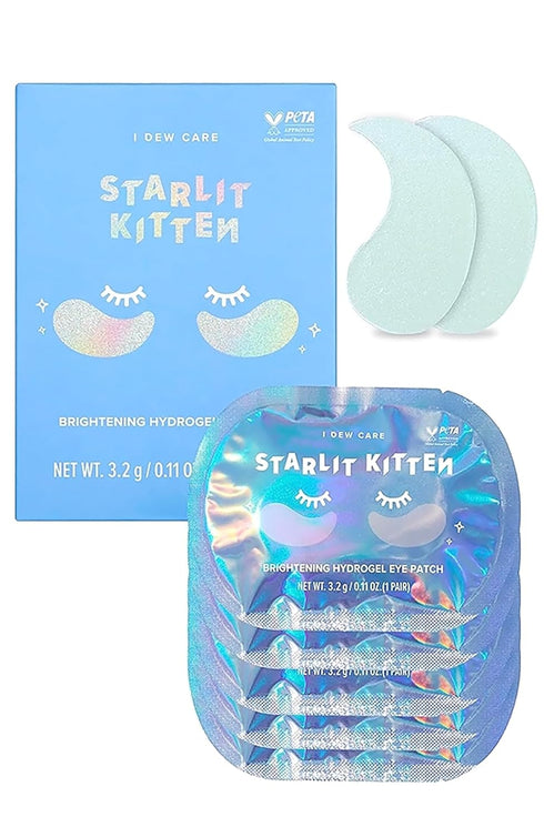 I DEW CARE Hydrogel Eye Patch - Starlit Kitten | Reduce Dark Circles, Fine Line, Pufffy Eyes, Caffein, Hyluronic Acid, Niacinamide, Korean Skin Ca...
