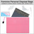 100 Pcs Feminine Personal Disposal Bags and 2 Sanitary Pouch with Zipper Sanitary Napkin Storage Bags Feminine Hygiene Bags Black Opaque Bags for ...